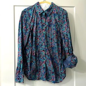 Talbots LS button down top